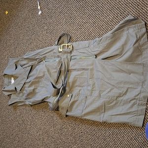 Michael Michael kohrs army green sleeveless belted dress y2k vintage